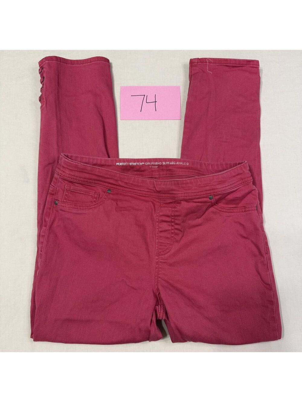 Chico's Perfect Stretchy Girlfriend Slim Leg Ankle Pants Size 0